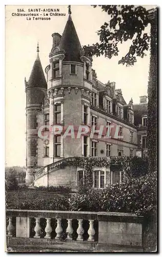 Ansichtskarte AK Saint Aignan Chateauvieux Le Chateau La Terrasse