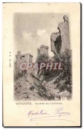 Cartes postales Vendome Ruines Du Chateau