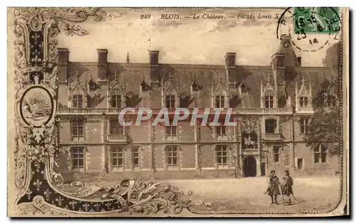 Cartes postales Blois Le Chateau Facade Louis XII