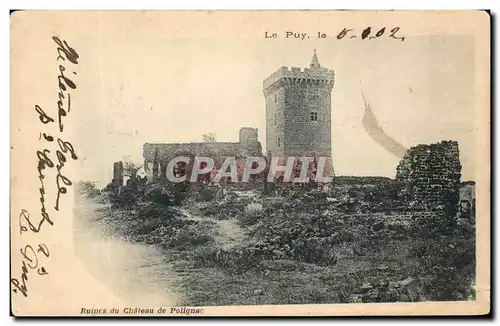 Ansichtskarte AK Ruines Du Chateau De Polignac Le Puy