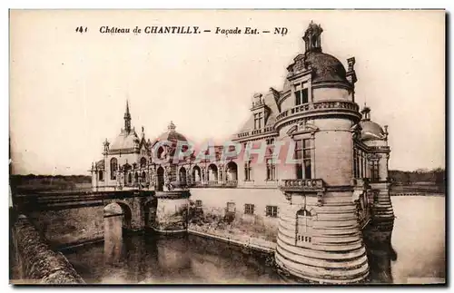 Cartes postales Chateau de Chantilly Facade Est