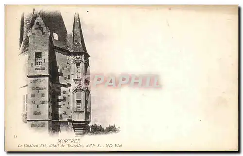 Cartes postales Mortree Le Chateau d'O Detial de Tourelles