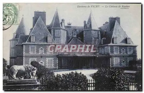 Ansichtskarte AK Environs de Vichy Le Chateau de Randan Lion