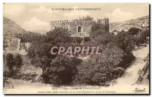 Ansichtskarte AK L&#39Auvergne Pittoresque Vieux Chateau de Chouvigny Ancien chateau ceodal construit sur un roch