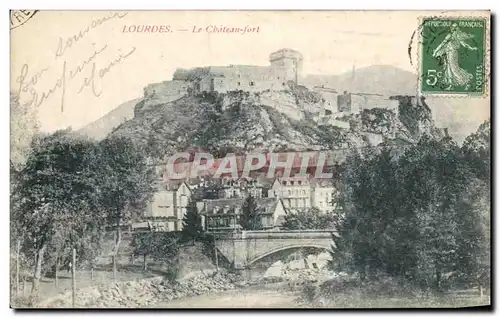 Cartes postales Lourdes Le Chateau fort