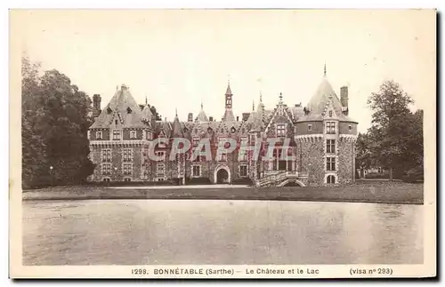 Cartes postales Bonnetable Le Chateau et le Lac