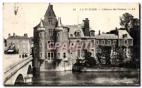 Ansichtskarte AK Le Fleche Chateau des Carmes