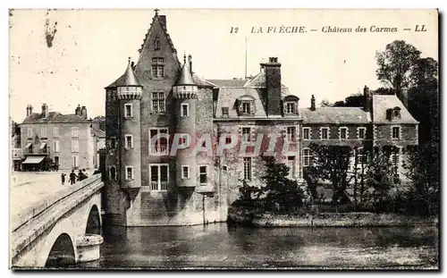 Cartes postales Le Fleche Chateau des Carmes