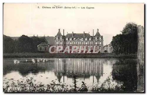 Cartes postales Chateau de Cany Les Cygnes