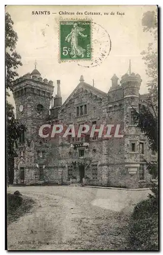 Cartes postales Saints Chateau des Coteaux vu de face