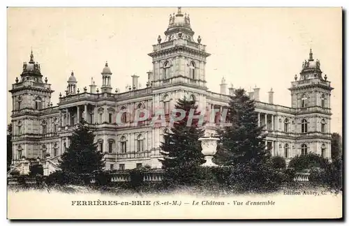 Cartes postales Ferrieres en Brie Le Chateau Vue d&#39Ensemble