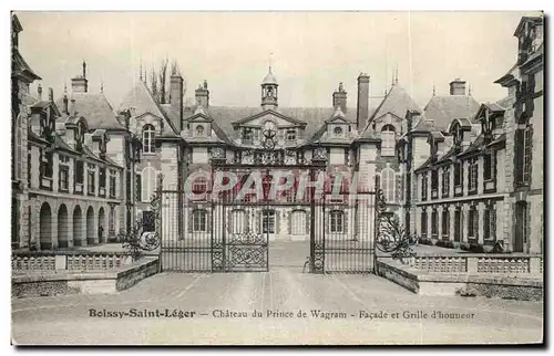 Cartes postales Boissy Saint leger Chateau du prince de Wagram facade et grille d&#39honneur