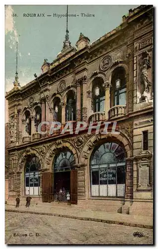 Cartes postales Roubaix Hippodrome Theatre