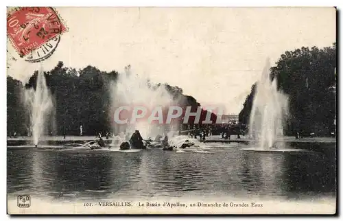 Ansichtskarte AK Versailles Le Bassin d&#39Apollion un Dimanche de Grandes Eaux