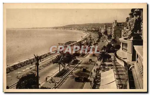 Ansichtskarte AK Cote D&#39Azur Artistique Nice Vue d&#39Ensemble de la Promenade des Anglais