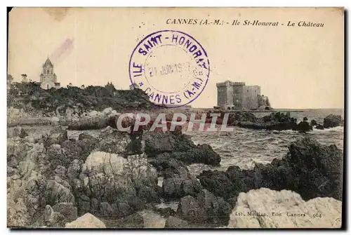 Cartes postales Cannes Ile St Honorat Le Chateau