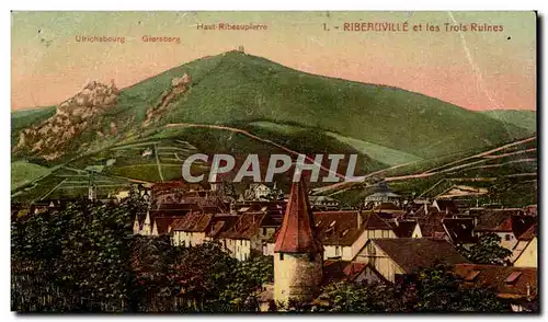 Cartes postales Ribeauville et les Trois Ruines