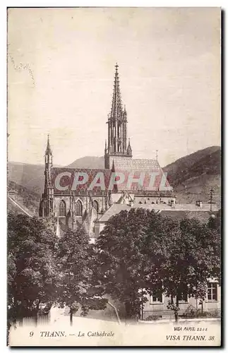 Cartes postales Thann Vue cathedrale