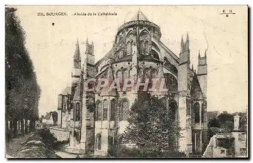 Ansichtskarte AK Bourges Abside de la Cathedrale