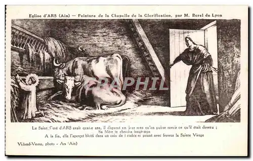 Cartes postales Eglise d'Ars Peinture de la Chapelle de la Glorification