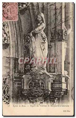 Ansichtskarte AK Eglise de Brou Figure du Tombeau de Marguerite d&#39Autriche