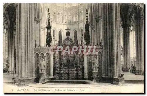 Ansichtskarte AK Amiens La Cathedrale Entree du Choeur