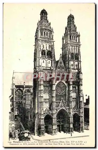 Cartes postales Tours La Cathedrale St Gatien