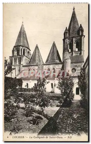 Ansichtskarte AK Loches La Collegiale De Saint Ours