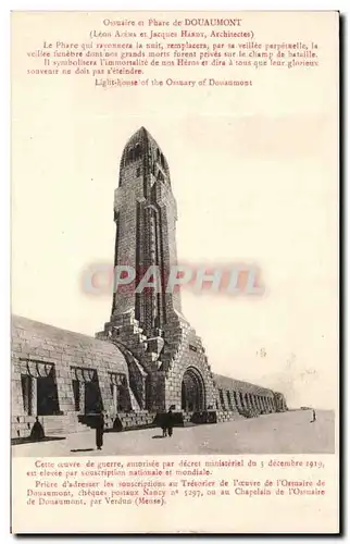 Ansichtskarte AK Ossuaire Et Phare De Douaumont Le Phare