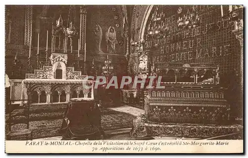 Ansichtskarte AK Paray Le Monial Chapelle De La Visitation Ou Le Sacre Coeur s&#39est Revelea Ste Marguerite Mari