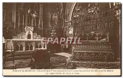 Cartes postales Paray Le Monial Chapelle De La Visitation Ou Le Sacre Coeur s&#39est Revelea Ste Marguerite Mari