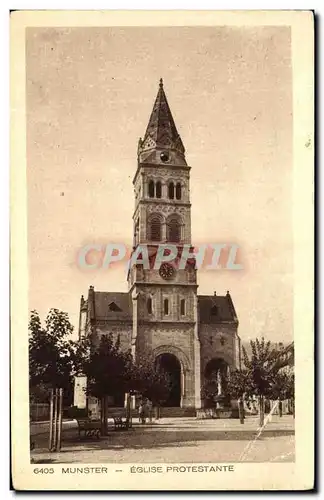 Ansichtskarte AK Munster Eglise Protestante