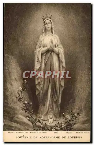 Cartes postales Souvenir De Notre Dame De Lourdes