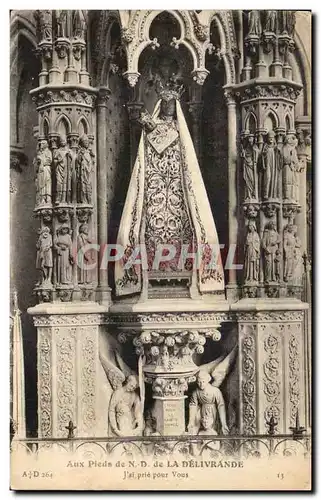 Cartes postales Aux Pleds De La Delivrande J'Ai Prie Pour Vous