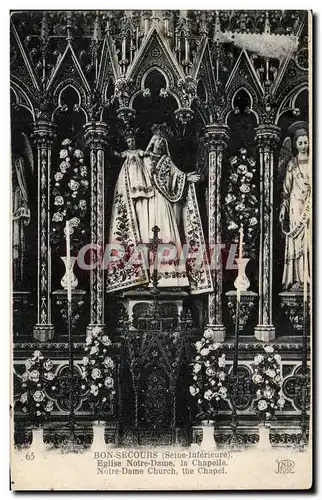 Cartes postales Bon Secours Eglise Notre Dame La Chapelle Notre Dame Church The Chapel