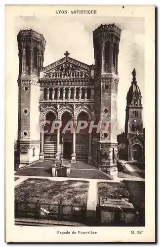 Cartes postales Lyon Artistique Facade de Fourviere