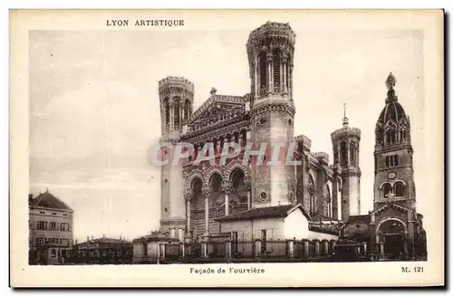 Ansichtskarte AK Lyon Artistique Facade de Fourviere