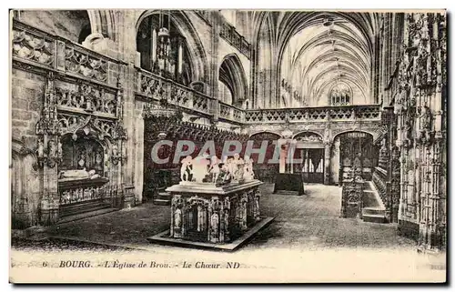 Cartes postales Bourg L&#39Eglise de Brou Le Choeur