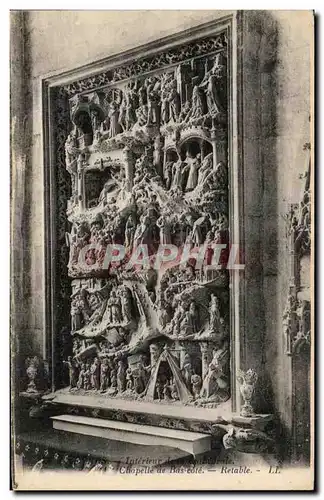 Cartes postales Nevers Interieur de Chapelle de Bas cote Retable