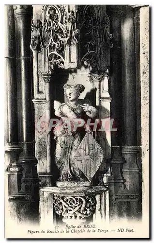 Ansichtskarte AK Eglise de Brou Figure du Retable de la Chapelle de la Vierge