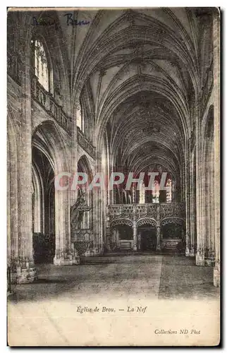 Cartes postales Eglise de Brou Figure La Nef