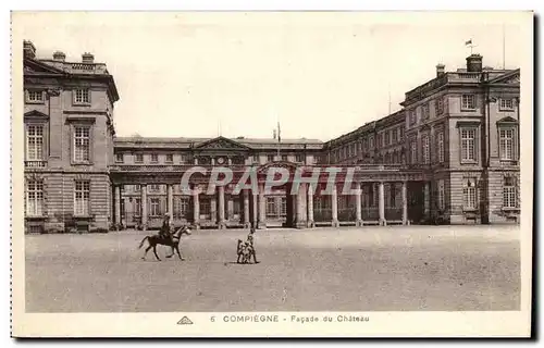 Ansichtskarte AK Compiegne Facade du Chateau