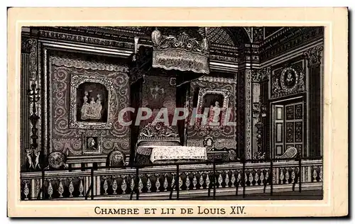 Cartes postales Chambre Et Lit De Louis XIV Versailles