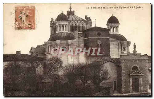 Cartes postales Basilique et l'ancienne Eglise d'Ars