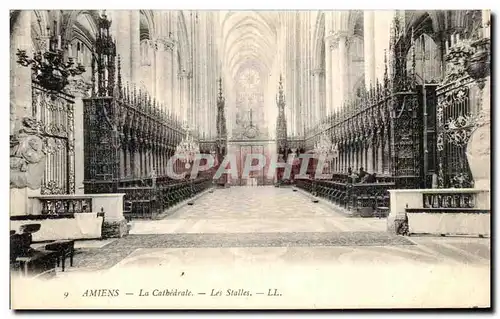 Ansichtskarte AK Amiens la Cathedrale Les Stalles