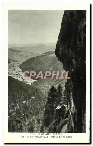 Ansichtskarte AK La Schlucht Sentier Du Frankental Et Vallee de Munster