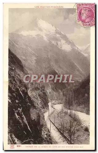 Cartes postales Entree De La Gorge De Luz et pic D&#39Aube