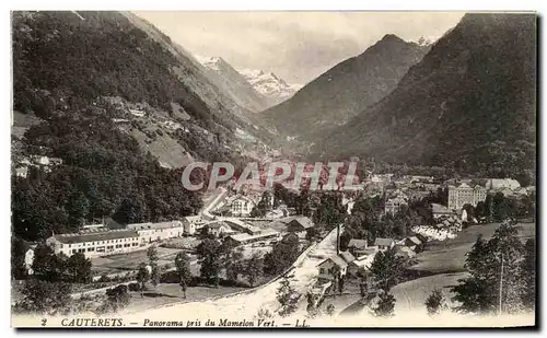 Cartes postales Cauterets panorama pris du Mamelon Vert