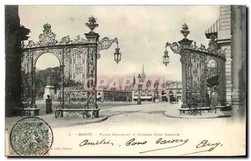 Cartes postales Nancy Place Stanislas Grilles Jean Lamour