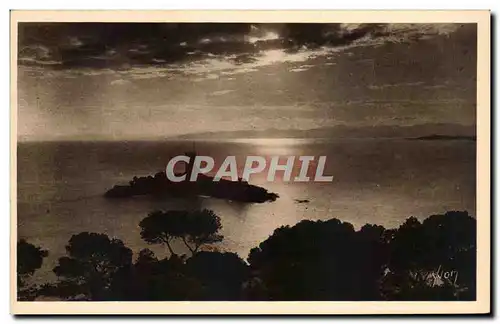 Ansichtskarte AK Saint Raphael Agay L&#39lle d&#39Or Coucher du Soleil